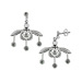 Sterling Silver Earrings - Minoan Bee (17mm)