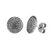 Sterling Silver Earrings - Phaistos Disc (10mm)