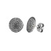 Sterling Silver Earrings - Phaistos Disc (8mm)