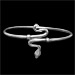 Sterling Silver Cuff Bracelet - Serpent (65mm)