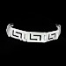 The Athena Collection - Sterling Silver Bracelet - Greek Key Links (12mm)