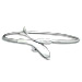 Sterling Silver Arm Bracelet - Minoan Dolphin (90mm)