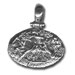 Sterling Silver Pendant - Fall of Troy w/ Trireme (25mm)