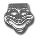 Sterling Silver Pendant - Classic Comedy Mask Medium (20mm)
