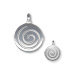 Sterling Silver Pendant - Swirl Motif (22mm)