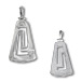 Sterling Silver Pendant - Triangle Greek Key Large (23mm)