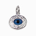 Greek Sterling Silver Mati Collection - Oval Pendant Greek Key (16mm)