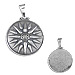 Sterling Silver Pendant - Vergina Star (30mm)