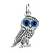 Sterling Silver Pendant - Owl (20mm)