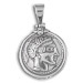 Sterling Silver Pendant - Ancient Tetradrachm Silver Coin (27mm)