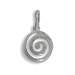 Sterling Silver Pendant - Swirl Motif (12mm)