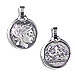 Sterling Silver Pendant - Ancient Tetradrachm Silver Coin (19mm)