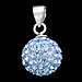 The Rio Collection - Swarovski Crystal Ball Pendant Blue (10mm)