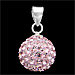 The Rio Collection - Swarovski Crystal Ball Pendant Pink (10mm)