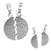 Sterling Silver Pendant - Phaistos Disk Friendship Necklace (19mm)
