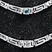 Sterling Silver Necklace - Greek Key Link (.3cm)