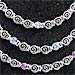 Sterling Silver Necklace - Swirl Links (.7cm)