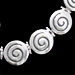 The Ariadne Collection - Sterling Silver Necklace w/ Swirl Motif Links (15mm)