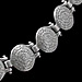 Sterling Silver Necklace -  12 Phaistos Discs & a Chain (8mm)