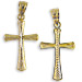 14k Gold Cross Pendant (24mm)
