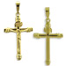 18k Gold Cross Pendant - Crucifix (30mm)