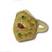 Mystras Byzantine Collection, Gold Plated Sterling Silver Polygon Ring