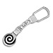 Sterling Silver Keychain - Greek Swirl Motif