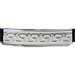 Rubber Bracelet - Punched Sterling Silver Large Greek Key (.7cm)