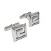 Sterling Silver Greek Key Cufflinks (15mm square)