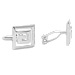 Sterling Silver Cufflinks - Greek Key Square (14mm)