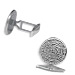 Sterling Silver Phaistos Disc Cufflinks Double Sided (20mm)