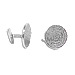 Sterling Silver Cufflinks - Phaistos Disc (15mm)
