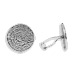 Sterling Silver Cufflinks - Phaistos Disc (15mm)
