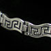 Sterling Silver Bracelet - Double Wavy Greek Key Links (.4cm)