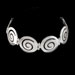 The Ariadne Collection - Sterling Silver Bracelet w/ Swirl Motif Links (22mm)
