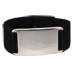 Rubber and Stainless Steel Bracelet with Buckle (20mm)