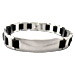 Rubber and Stainless Steel Bracelet with Box Clasp (11mm)