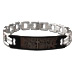 Stainless Steel Bracelet with Box Clasp - Cross & Prayer (12mm)