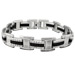 Rubber and Stainless Steel Bracelet with Box Clasp (12mm)