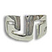 Sterling Silver Ring - Greek Key Cut-out