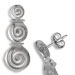 The Ariadne Collection - Sterling Silver Earrings w/ Swirl Motif Links (22mm)