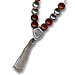 Sterling Silver Worrybeads - Brown Goldstone