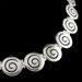 The Ariadne Collection - Sterling Silver Necklace w/ Swirl Motif Links (20mm)