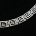 Sterling Silver Necklace - Greek Key Link (.6cm)