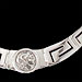 The Athena Collection - Sterling Silver Necklace w/ Alexander & Greek Key Links (13mm)