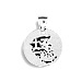 Stainless Steel Pendant - Map of Greece with Flag (28mm)