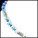 Necklace with Evil Eye Beads KI10 Light Blue