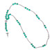 Rosary Style Necklace KRZ10 Teal