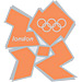 London 2012 Orange Logo Pin