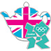 London 2012 Tea Pot  / Union Flag Pin
